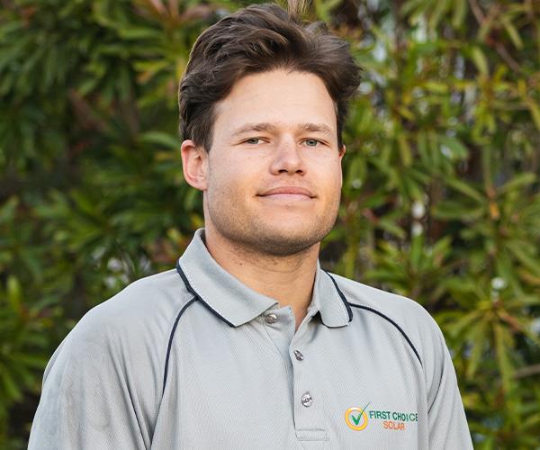 olle, roofing apprentice at first choice solar